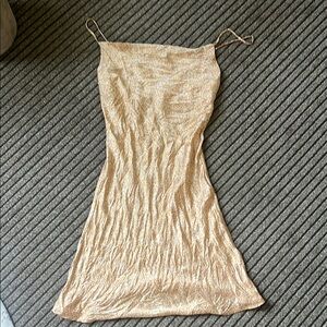 Elegant Gold Slip Dress